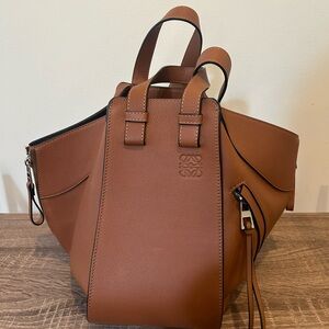 Loewe Brown Hammock Leather Tote